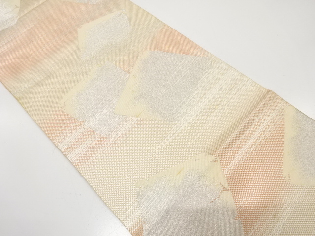 JAPANESE KIMONO / ANTIQUE FUKURO OBI / SILK / WOVEN MIST